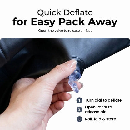Premium Inflatable Air Bed with Built-In Electric Pump – Ultra Comfort Raised Air Mattress for Guests, Home & Camping, Quick Self-Inflating Blow Up Bed with Carry Bag