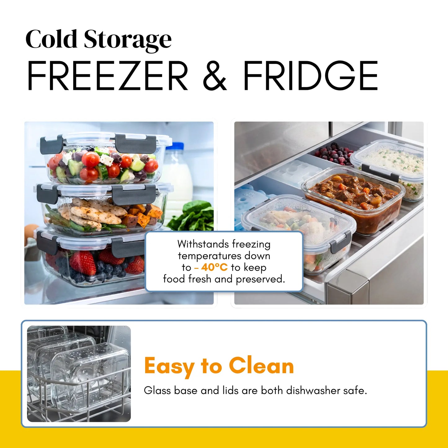 Premium Glass Food Storage Containers Set of 10 – BPA-Free Meal Prep Boxes with Airtight Leakproof Lids – Oven, Microwave, Freezer & Dishwasher Safe