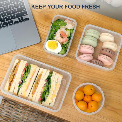 50PCS Premium Airtight Food Storage Container Set – BPA-Free Leak-Proof Kitchen Organizer Boxes with Silicone Lids, Stackable Reusable Containers for Fresh Food & Meal Prep